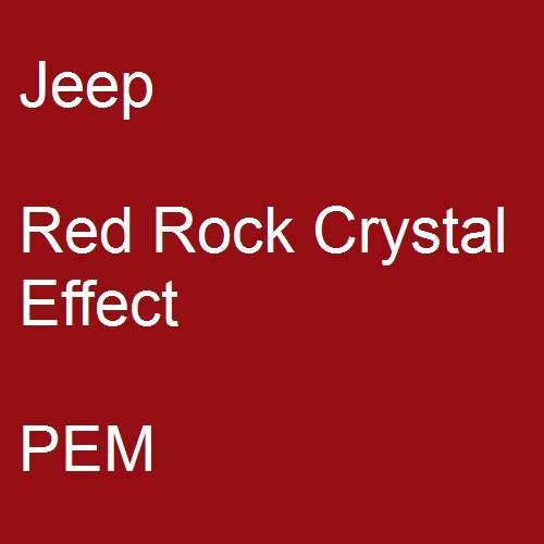 Jeep, Red Rock Crystal Effect, PEM.